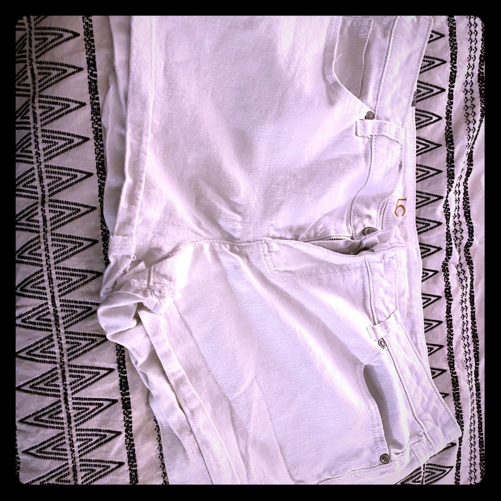 Lauren Conrad White Denim Shorts